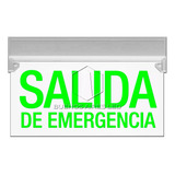 Cartel Led Salida De Emergencia Bateria Recargable 220v