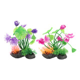 Pecera Decor Aquarium Landscaping, 2 Unidades