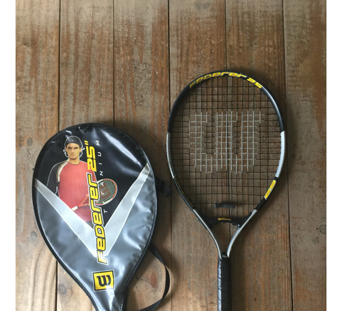 Roger Federer 25 Raqueta Jr 9 A 10 Años Wilson Color Negro