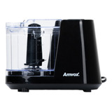 Mini Processador De Alimentos 100w Apr 1001 Black Amvox 220v