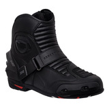 Bota Cano Curto Motociclista X11 Moto Couro Motoqueiro