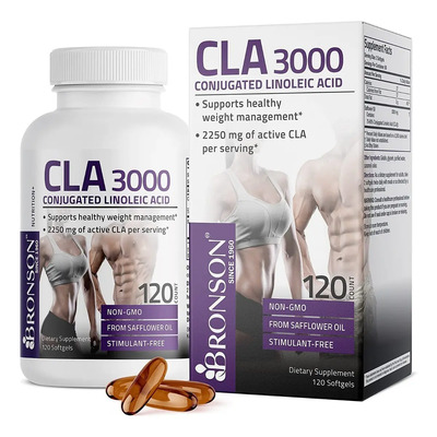 Cla 3000 Bronson Linoleico Conjugado 120 Softgels Sabor Sin Sabor | Envío gratis