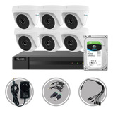 Kit Seguridad Hikvision Dvr 8ch Hdmi+ 6 Camara Domo 2mp +1tb