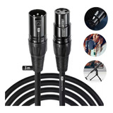 3m Cable Para Microfono,cable Xlr Balanceado Dual Shielded