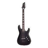 Guitarra Eléctrica Schecter C-1 Platinum De Caoba Satin Black Satin Con Diapasón De Ébano