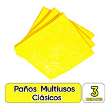 Paño Amarillo Multiuso X 3 Unidad. - Paño De Cocina Clásicos