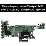 Placa Mãe Lenovo T470 Notebook Mn-a931 Intel  I5-7300u Ddr4