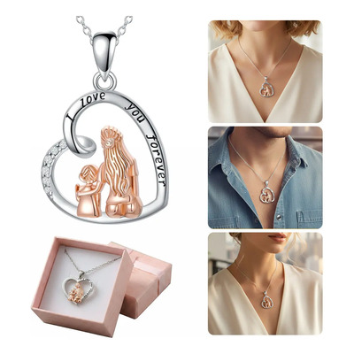 Jowryer Collar corazón Dijes para Mujer,joyeria Plata dama,Regalos para Mujeres,mamá,hija.Regalo para Día de la Madre | MercadoLibre