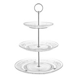 Soporte De Servir De 3 Niveles  Realeza  (vidrio) Elegante Y