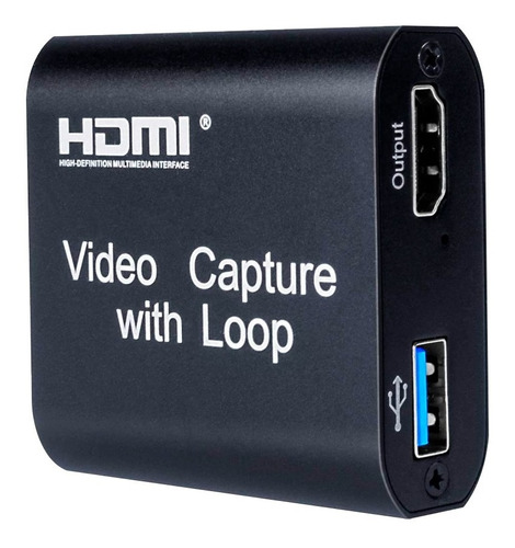 Capturadora Vídeo Hdmi Uhd 4k 60fps Usb2,0 Stream Win Mac