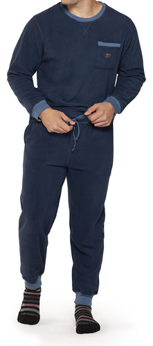 Pijama Polar Térmico Azul Heat Holders