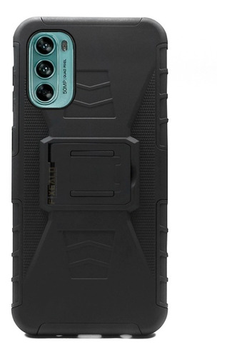 Funda Case Compatible Moto Uso Rudo Con Clip Protector