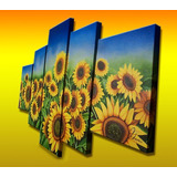 Cuadro Pintura Oleo Girasoles Green