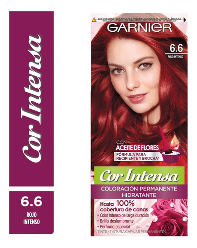 Cor Intensa Coloración 6.6 Rojo Intenso Garnier