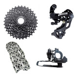 Kit 24v Index Bike Mtb Câmbios 8v Cassete 11/32d Relação