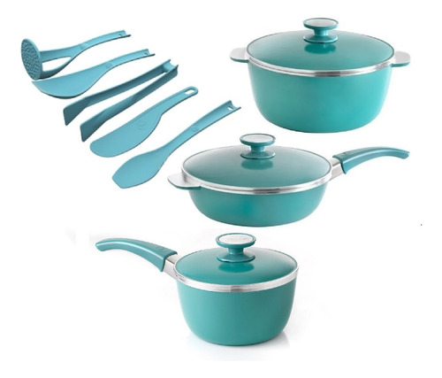 Essen Set Aqua 4 Piezas C/antiadherent Nova Trimium Oferta!