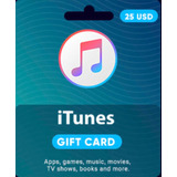 Tarjeta Itunes Apple Card Gift Card 25 Usd Usa Prepago
