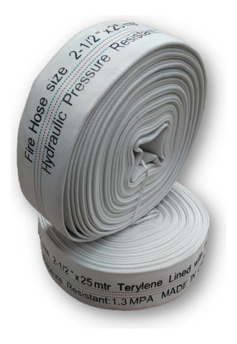 Manguera Incendio Blanca Terileno 65mm X 25mt