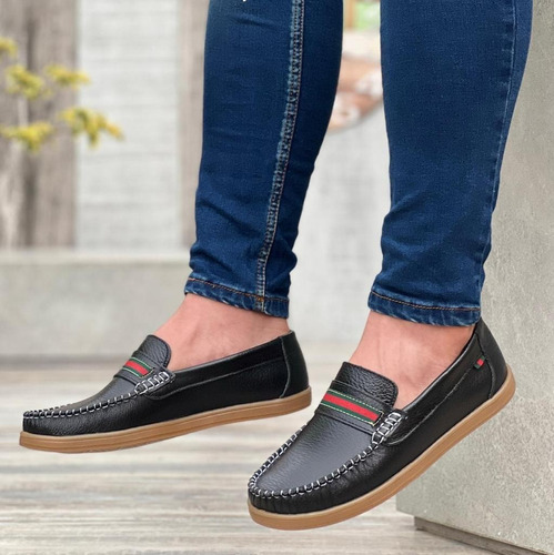 Mocasines En Cuero Genuino Para Hombre De Moda 