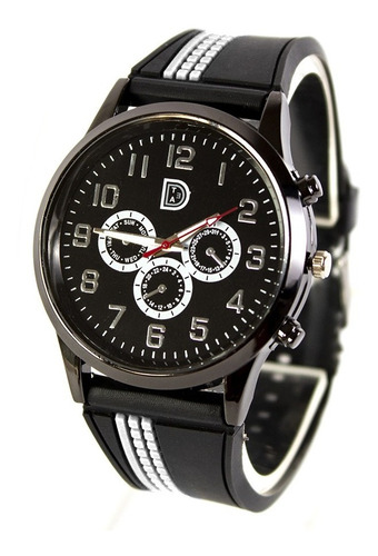 Reloj Pulsera Silicona Para Hombre Modelo De Linea, Oferta !