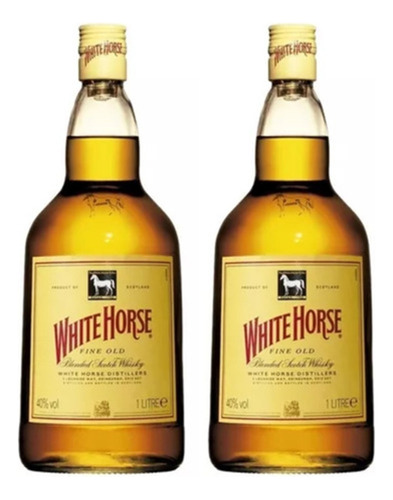 Combo 2 Whisky White Horse Cavalo Branco 1 Litro - Original 