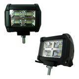 Par Faro Dually Auxiliar 12 Led Luz Blanco Fijo + Estrobo 