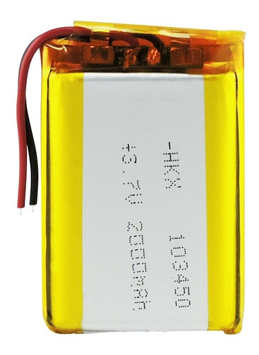 Batería Litio Recargable Hkx 103450 3.7v 2000mah Auricular