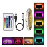 Cinta Tira Led Rgb Tv Usb Tiras Led 5 Metros Incluye Control