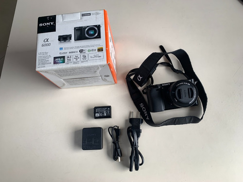 Câmera Sony Alpha A6000 Ilce-6000 + 16-50mm Na Caixa 2k Clic