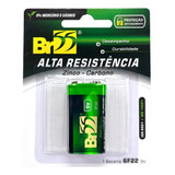 Kit 5 Cartelas Bateria 9v 6f22 Br55 Zinco Carbono