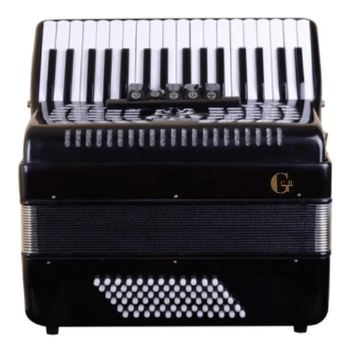 Acordeon 72 Bajos 5 Registros Gcr A 72 Negro 