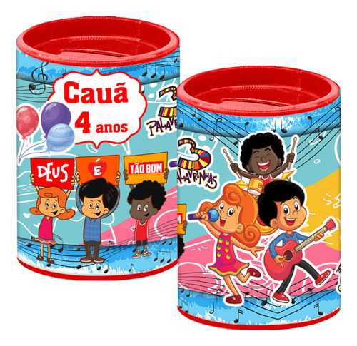 15 Cofrinho Personalizado 3 Palavrinhas Evangélico Infantil