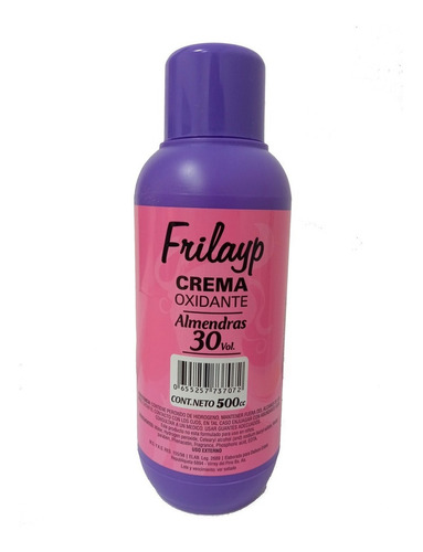  Frilayp Agua Oxigenada Crema 30 Volumenes Almendras X 500 Ml