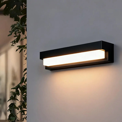 Lámpara Pared Solar Exterior Impermeable Moderna Con 3 Modos Estructura Temperatura Tricolor | MercadoLibre