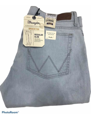 Jeans Wrangler Brockton Regular Slim Semi Elastizado