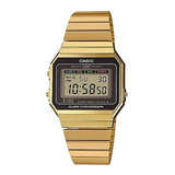 Reloj Casio A700wg-9a Vintage Gold Unisex Crono Luz Newmar 