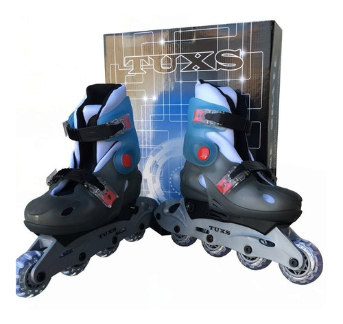 Rollers Extensibles Talle M 34 Al 37 Patines Color Gris