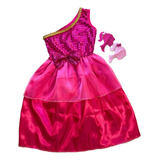 Fantasia Infantil Menina Barbie C/ Enfeite Bico De Pato