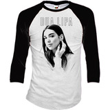 Dua Lipa Playeras Manga 3/4 Para Hombre Y Mujer D3