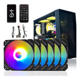 Kit De 6 Ventiladores Pc Gamer, Disipadores De Calor Rgb De