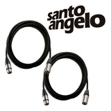 2 Cabos De Microfone Balanceado Xlr Santo Angelo 5m