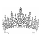 Corona Tiara De Color Plata Para Mujer Coronas De Reina 