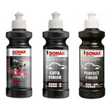 Sonax Cutmax 250ml + Cut Finish 250ml + Perfect Finish 250ml