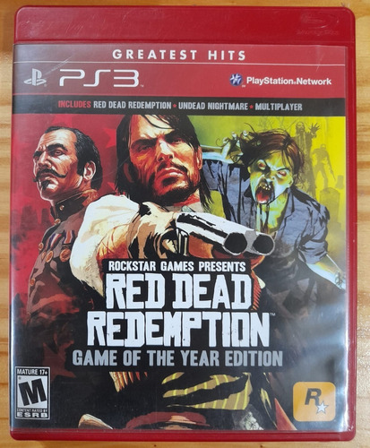 Red Dead Redemption Game Of The Year Ps3