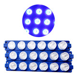 Modulo De Luz Led 136 X20mm 3w Azul 20 Piezas Ds