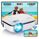 Proyector Wifi Mini 8500l, 1080p, Portátil, Compatible Tv