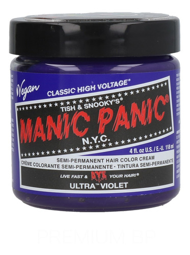 Ultra Violet Tinte Violeta Manic Panic 4oz Arctic Fox Punky