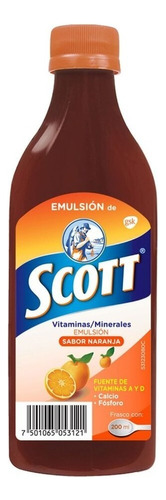 Multivitaminico Naranja Vitaminas A D 200ml Emulsión Scott