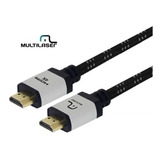 Cabo Hdmi 2.0 4k Nylon 3m 32 Canais 60 Fps Multilaser Wi296