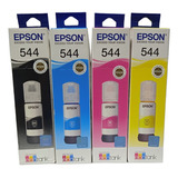 Epson T544 Pack 4 Botella Epson T544 L3110 L3150 L5190 L5290